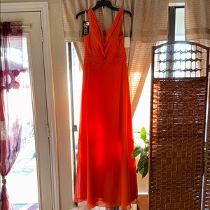 Vibrant Orange Maxi Dress